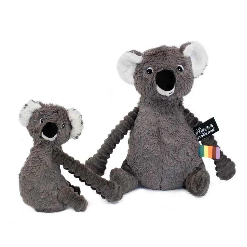 Peluche Les Ptipotos - Trankilou Le Koala Mum & Baby Grey - Les Déglingos, France by Les Déglingos, France