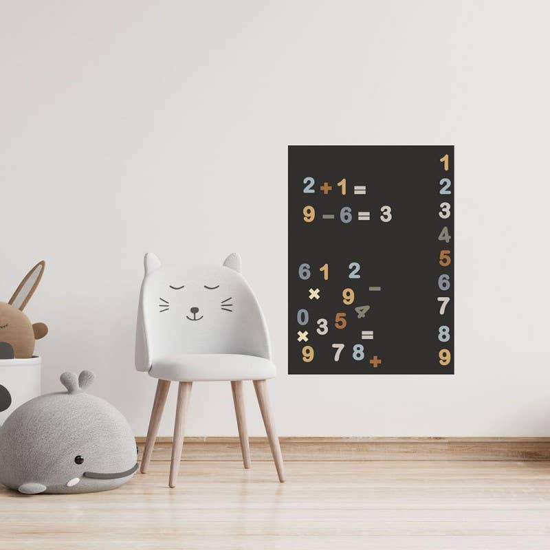 Chiffres magnétiques - bleu caramel - lot de 100 magnets - myplayground