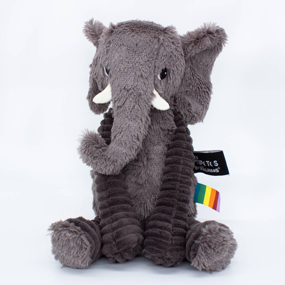 Peluche Les Ptipotos Gris Éléphant - Les Déglingos, France by Les Déglingos, France