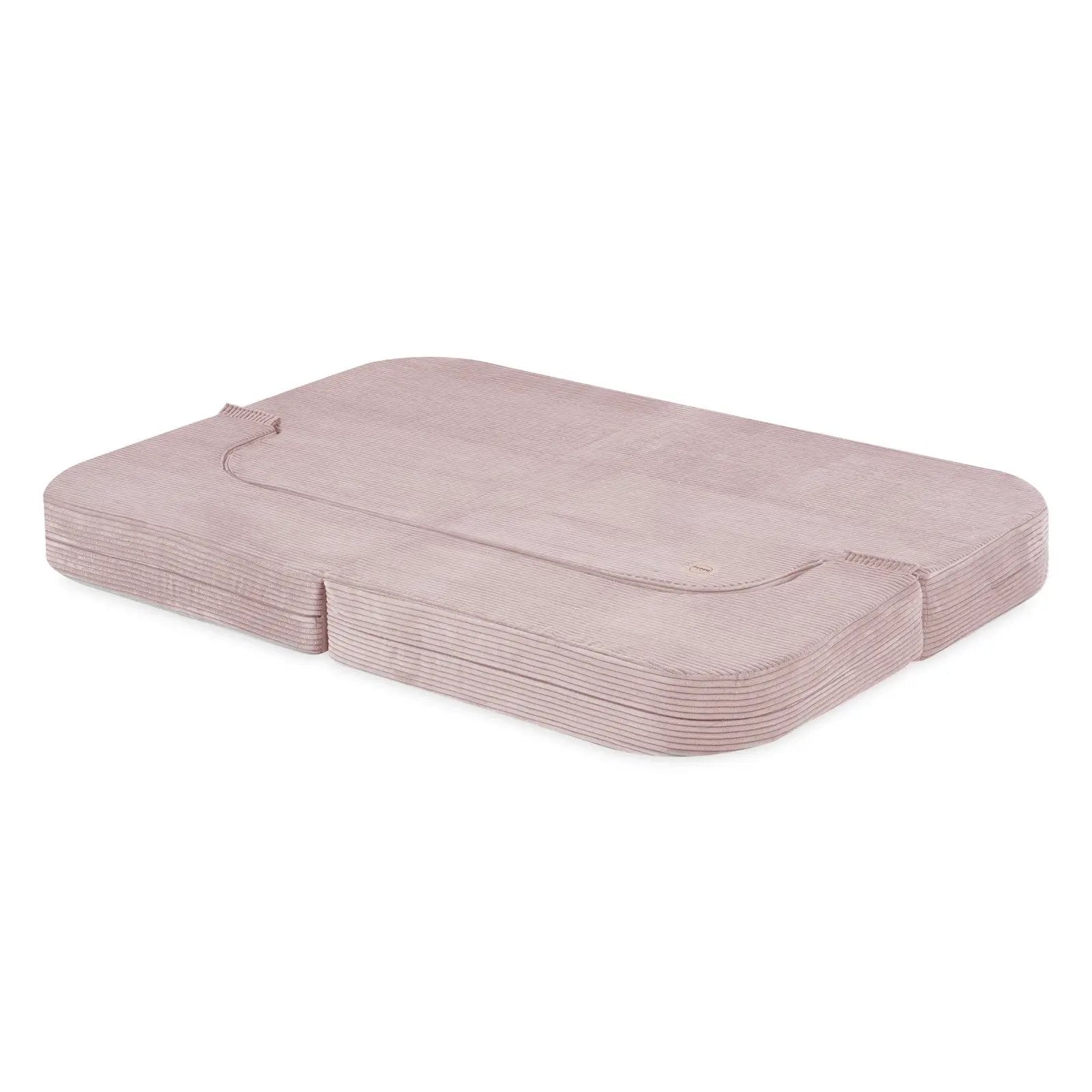 Canapé-lit Foldie - Velours côtelé rose clair premium, lavable, imperméable - Plush Nest by Misioo