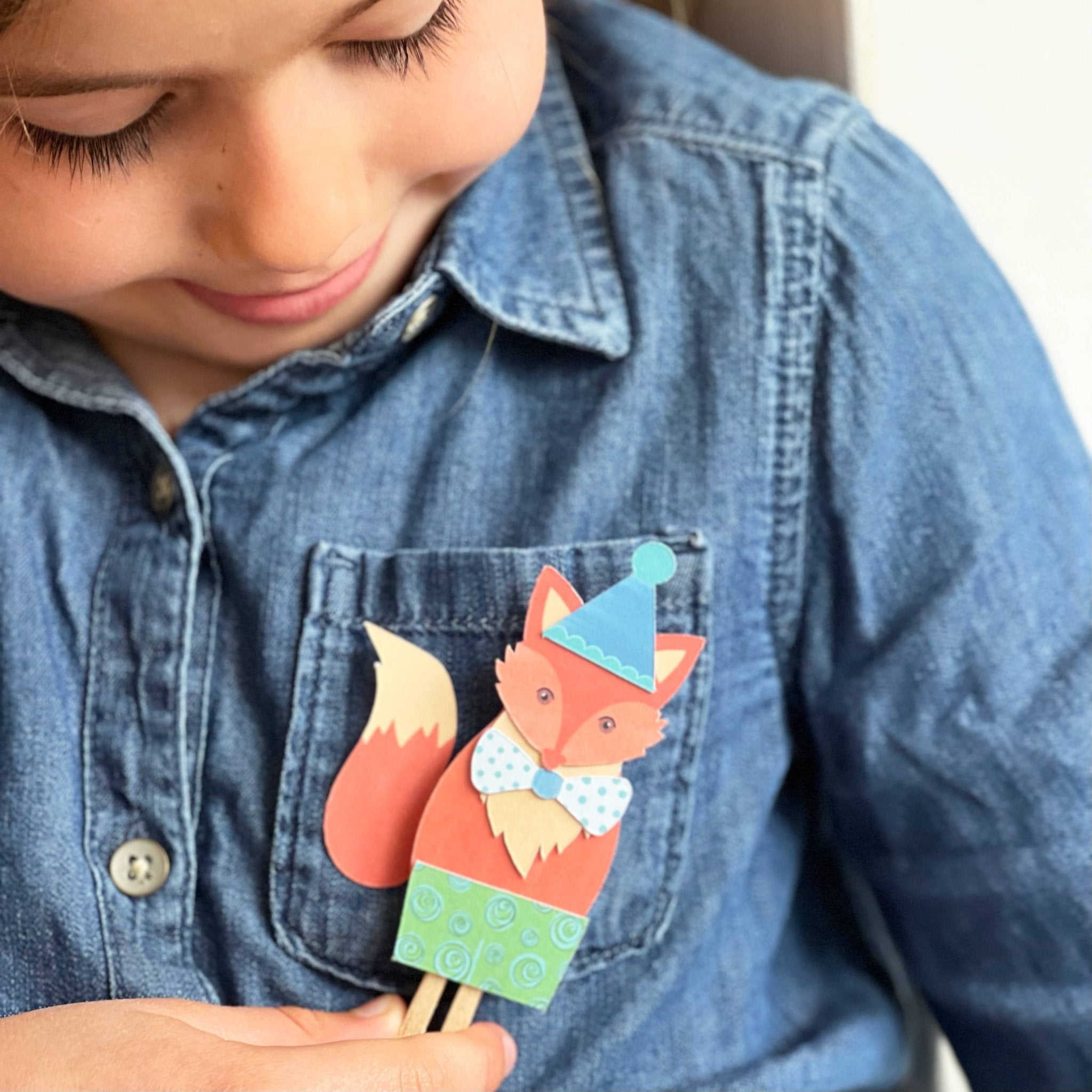 Make Your Own Fox Peg Poupée Kit by Cotton Twist