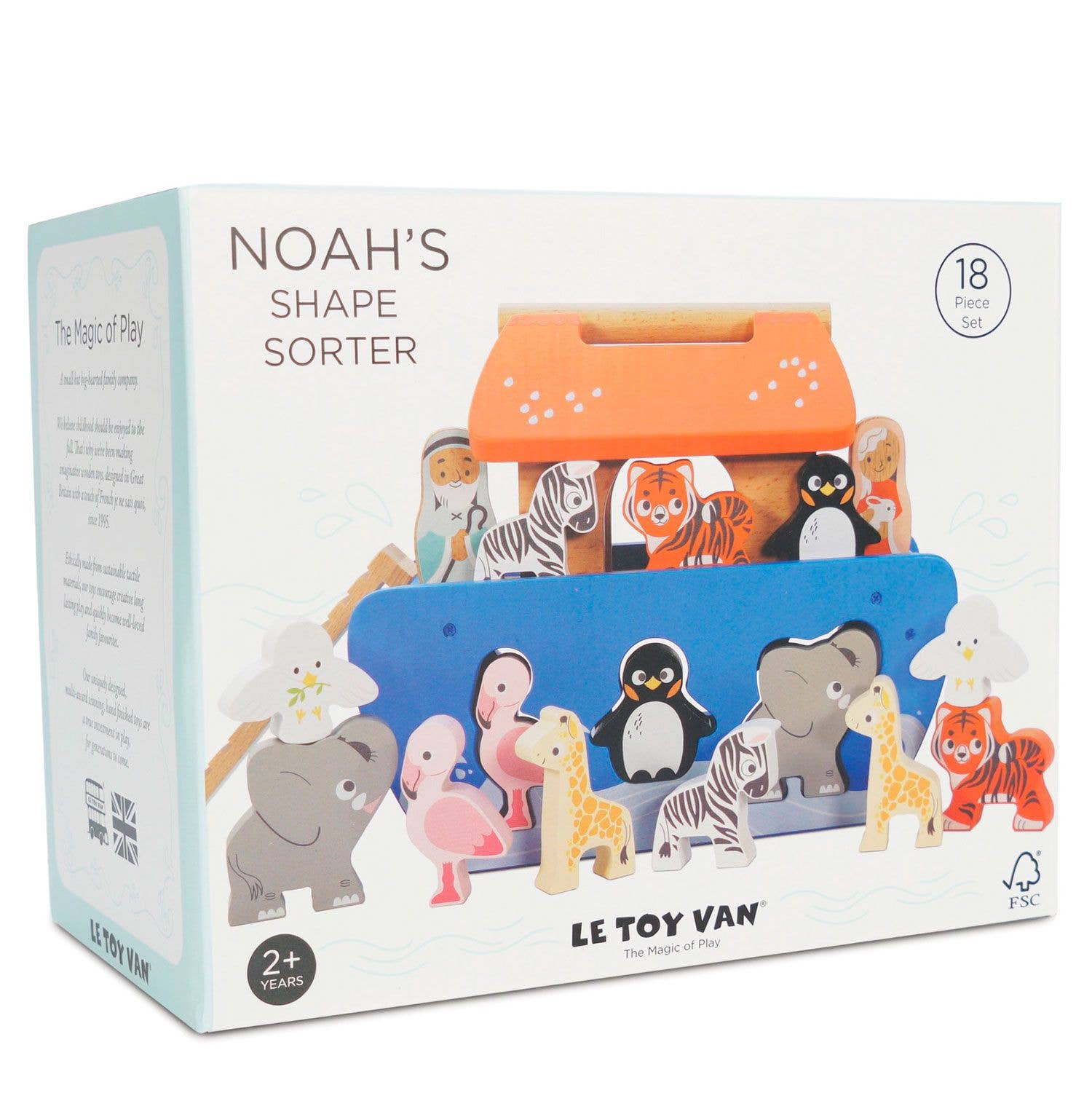 Trieur de formes d'Arche de Noé - Jeu Montessori enfant ( 2 ans et + ) - myplayground