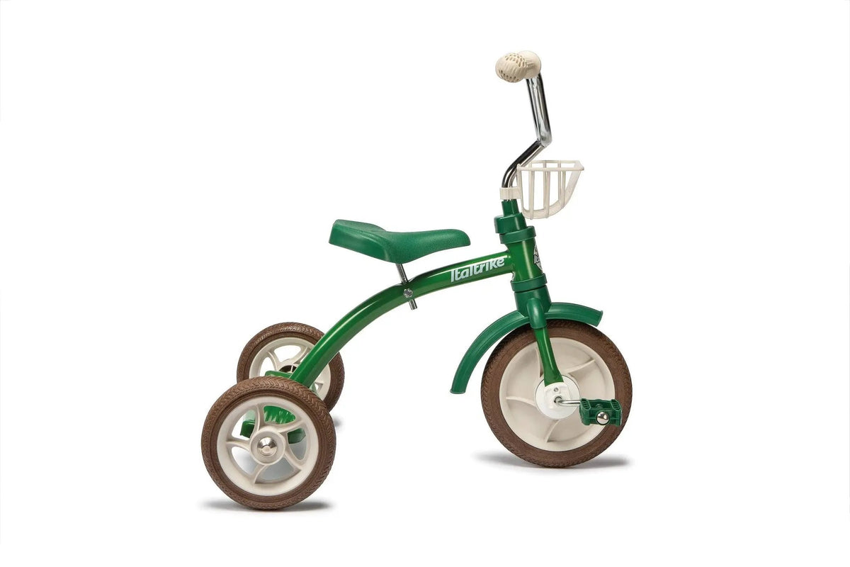 Tricycle Super Lucy Primavera Vert Italtrike Pour Enfants 2 À 5 Ans Châssis Métal Robuste Guidon Chromé by Italtrike
