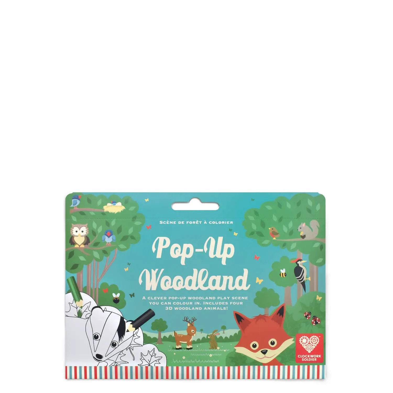 Pop-Up Woodland Coloriage Scène by Clockwork Soldier