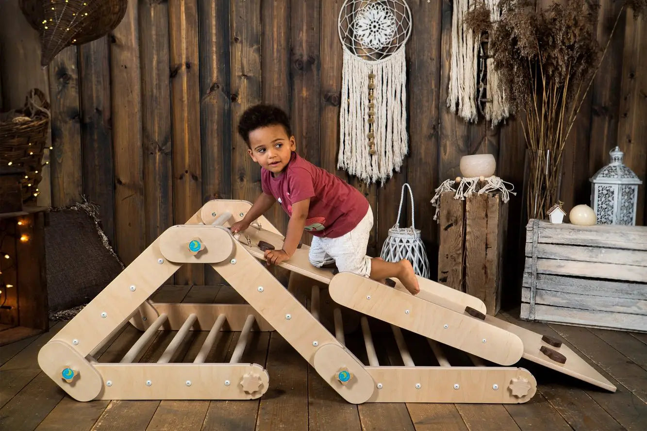 Grimpeur Naturel avec Rampe, Triangle Transformable - Happymoon® by HappyMoon