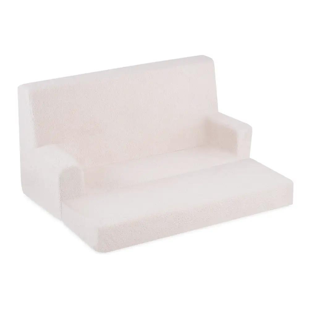 Canapé Foldie avec accoudoirs - Agneau crème, confortable - Plush Nest by Misioo