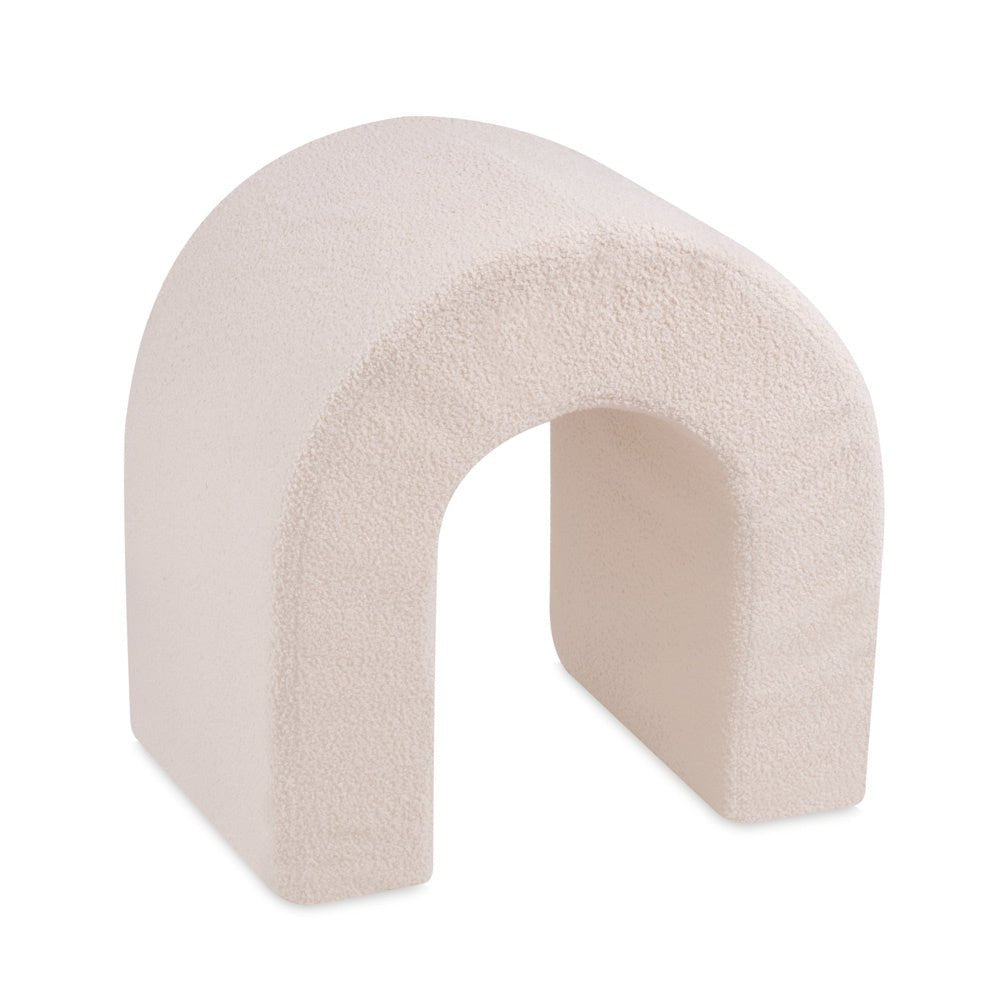 Château de terrain de jeu avec piscine +150 balles (perle, or) – Peau de mouton crème – Plush Nest - myplayground