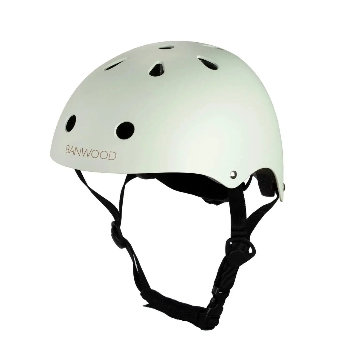 Casque vélo enfant classique Vert menthe mat – sécurité et confort, ajustable 3 à 6 ans – Banwood by Banwood