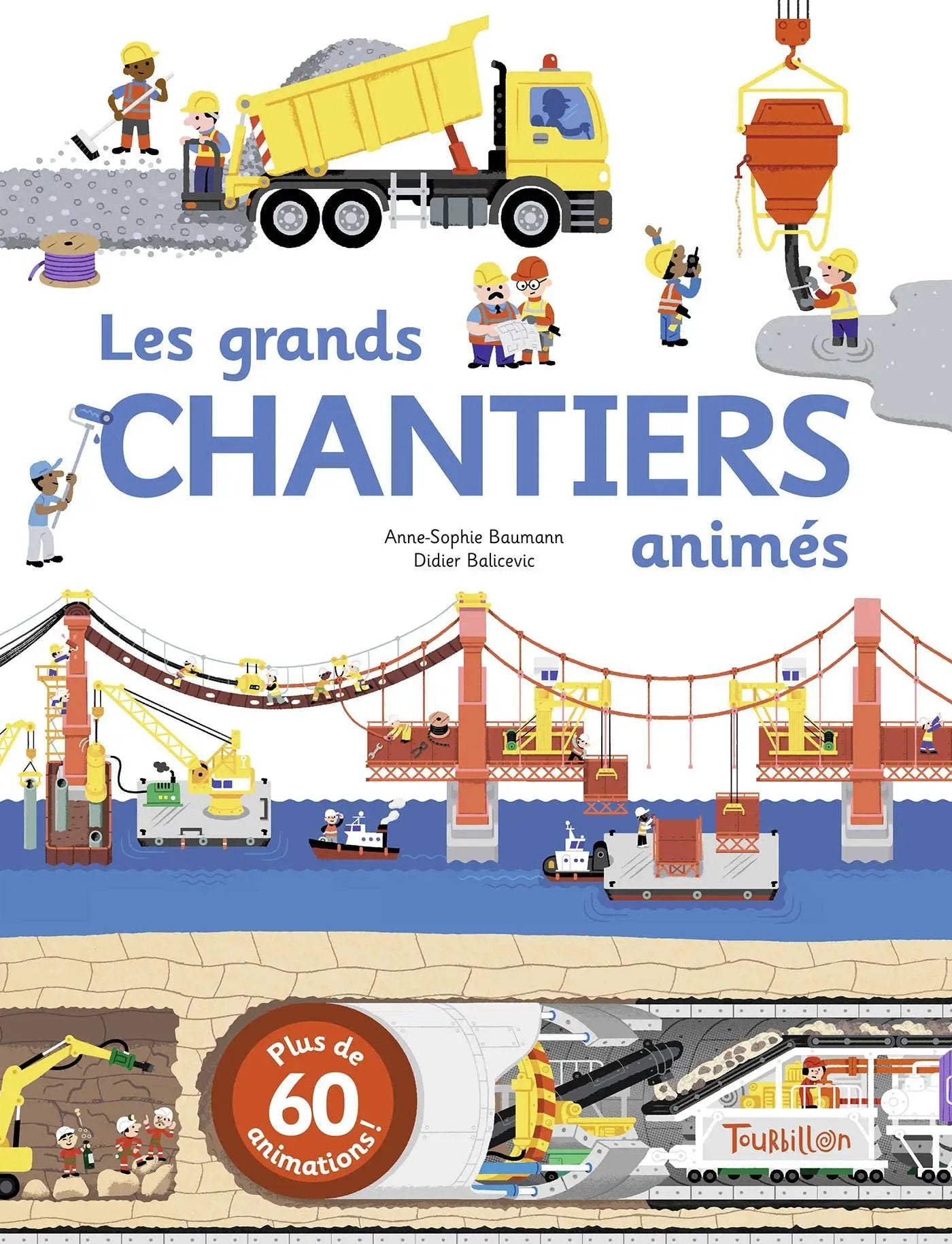 livre enfant Les grands chantiers animés by Selection Livres jeunesse poppik