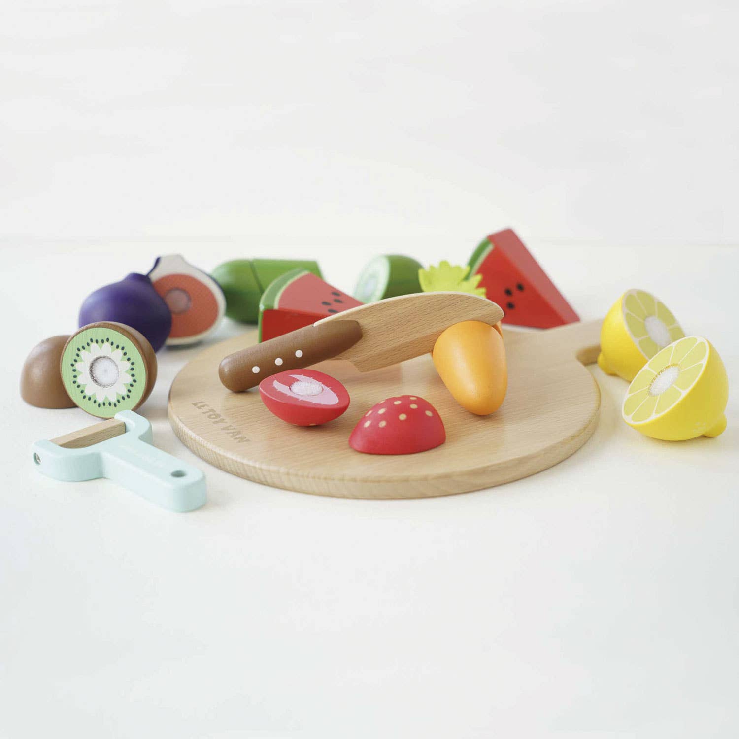 Planche à découper et super aliments - Jeu sensoriel enfant - myplayground