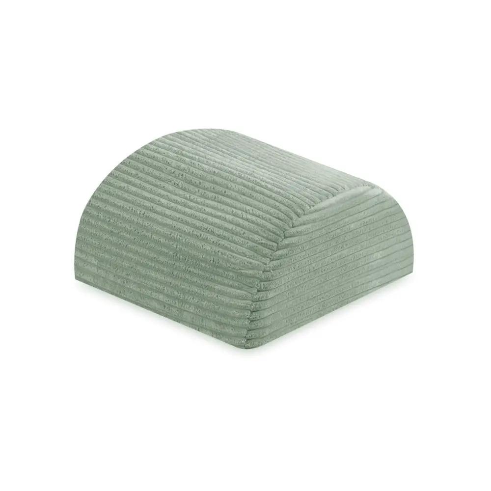Château de terrain de jeu avec piscine +150 balles (perle, argent) – Velours côtelé vert premium – Plush Nest by Misioo