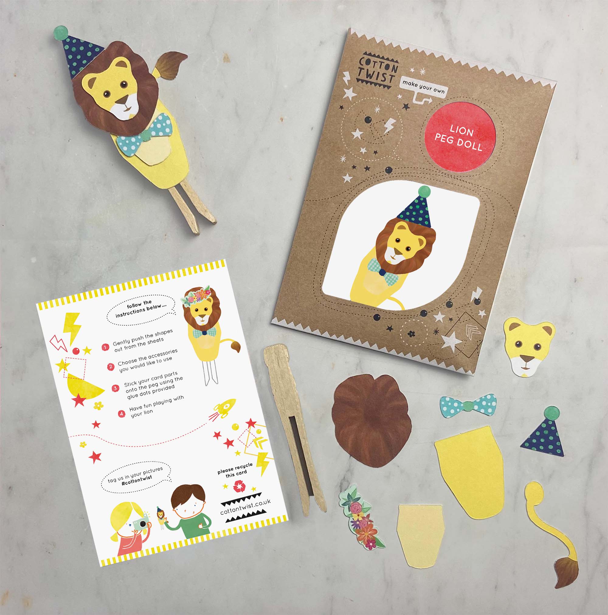 Faites votre propre kit de poupée Lion Peg - myplayground