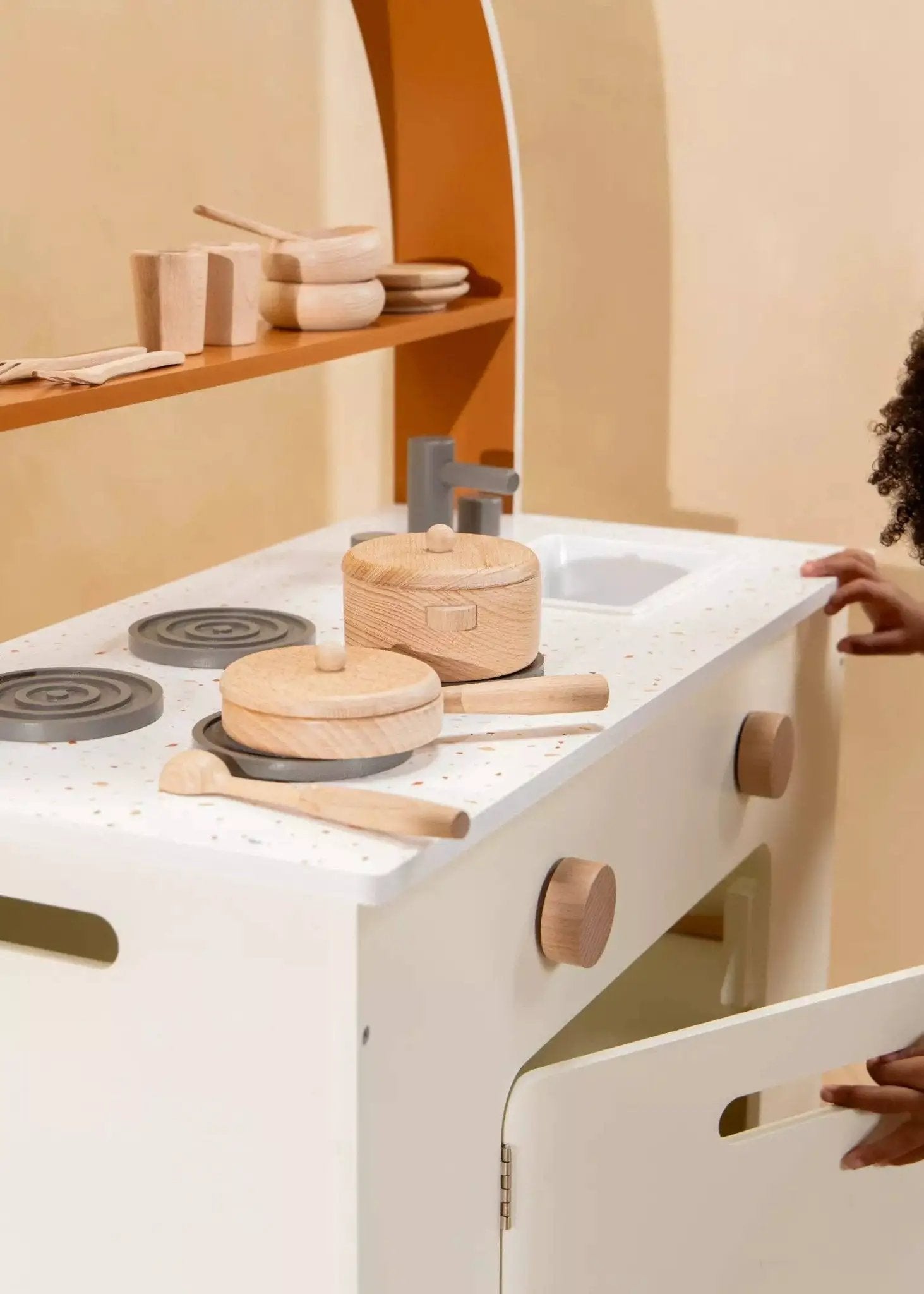 Ensemble de jeu de casseroles et poêles en bois - Coco Village by Coco Village