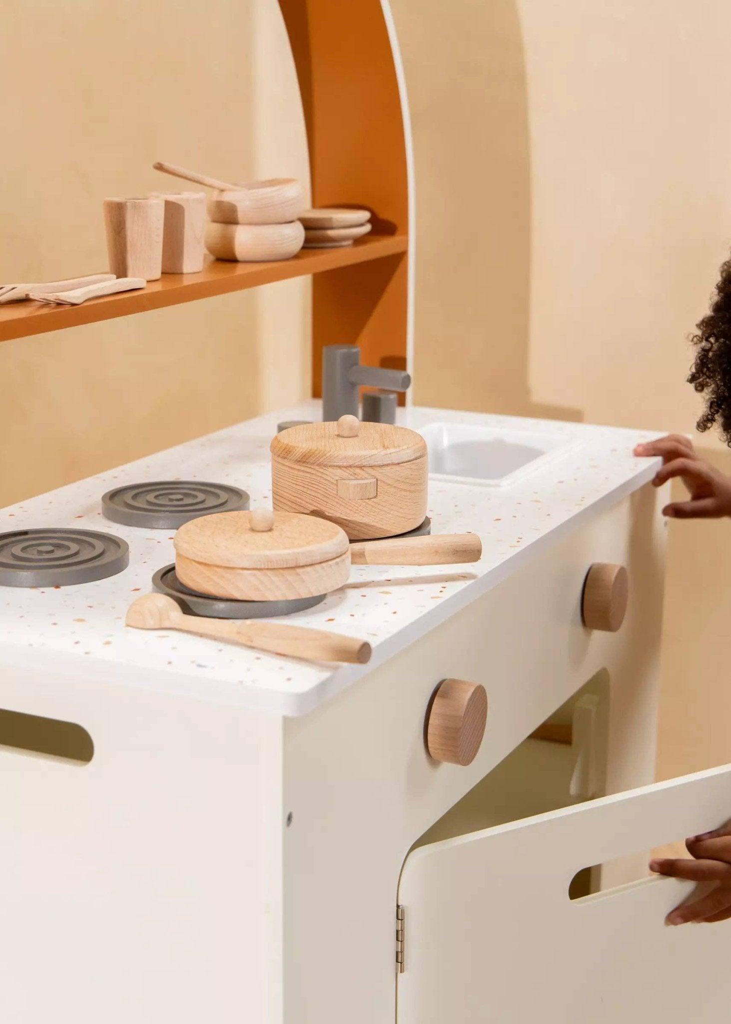 Ensemble de jeu de casseroles et poêles en bois - Coco Village - myplayground