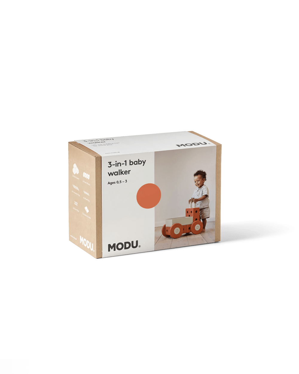Trotteur 3 en 1 - Burnt Orange - Modu by Modu