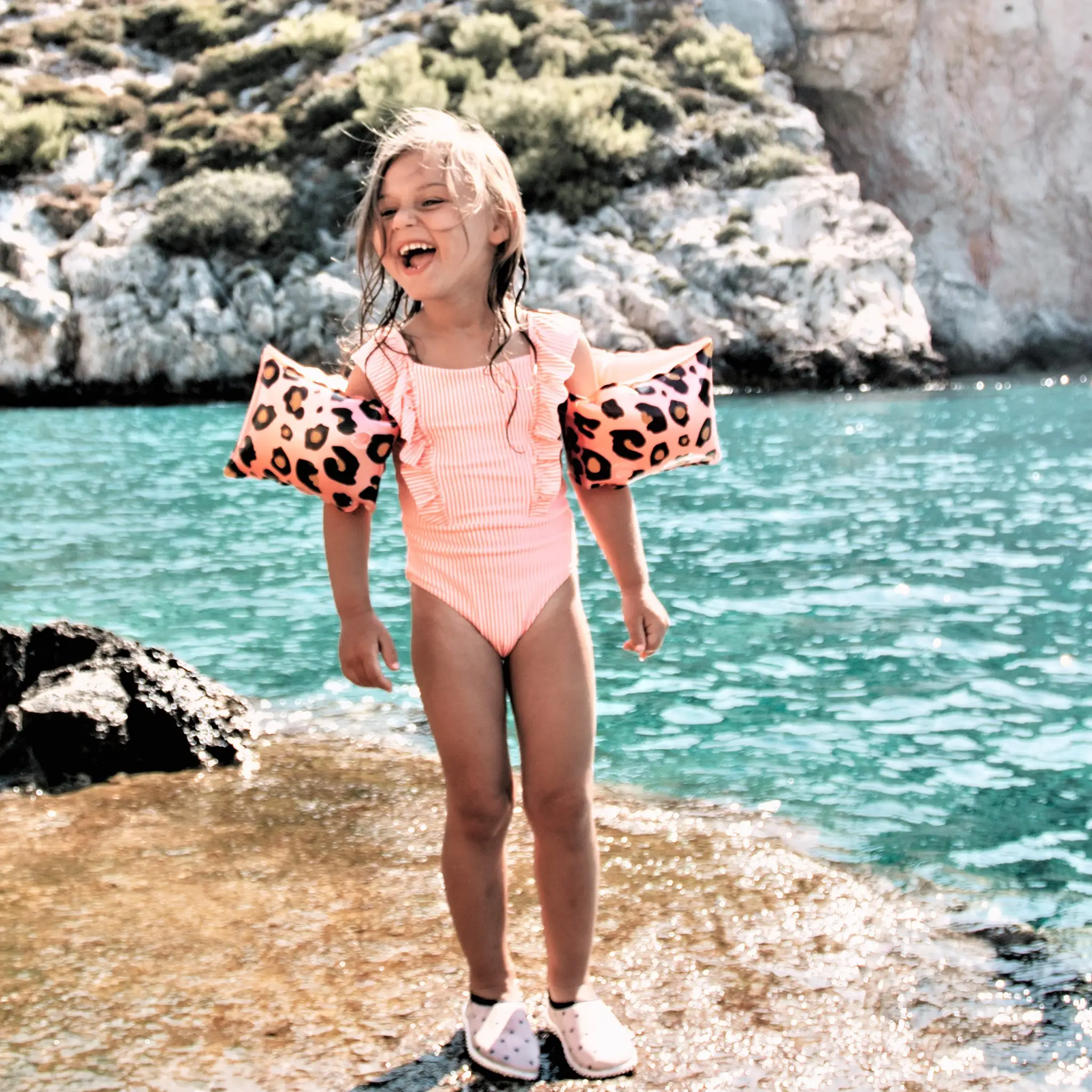 Brassards imprimé léopard - 2 à 6 ans - Swim Essentials by Swim Essentials