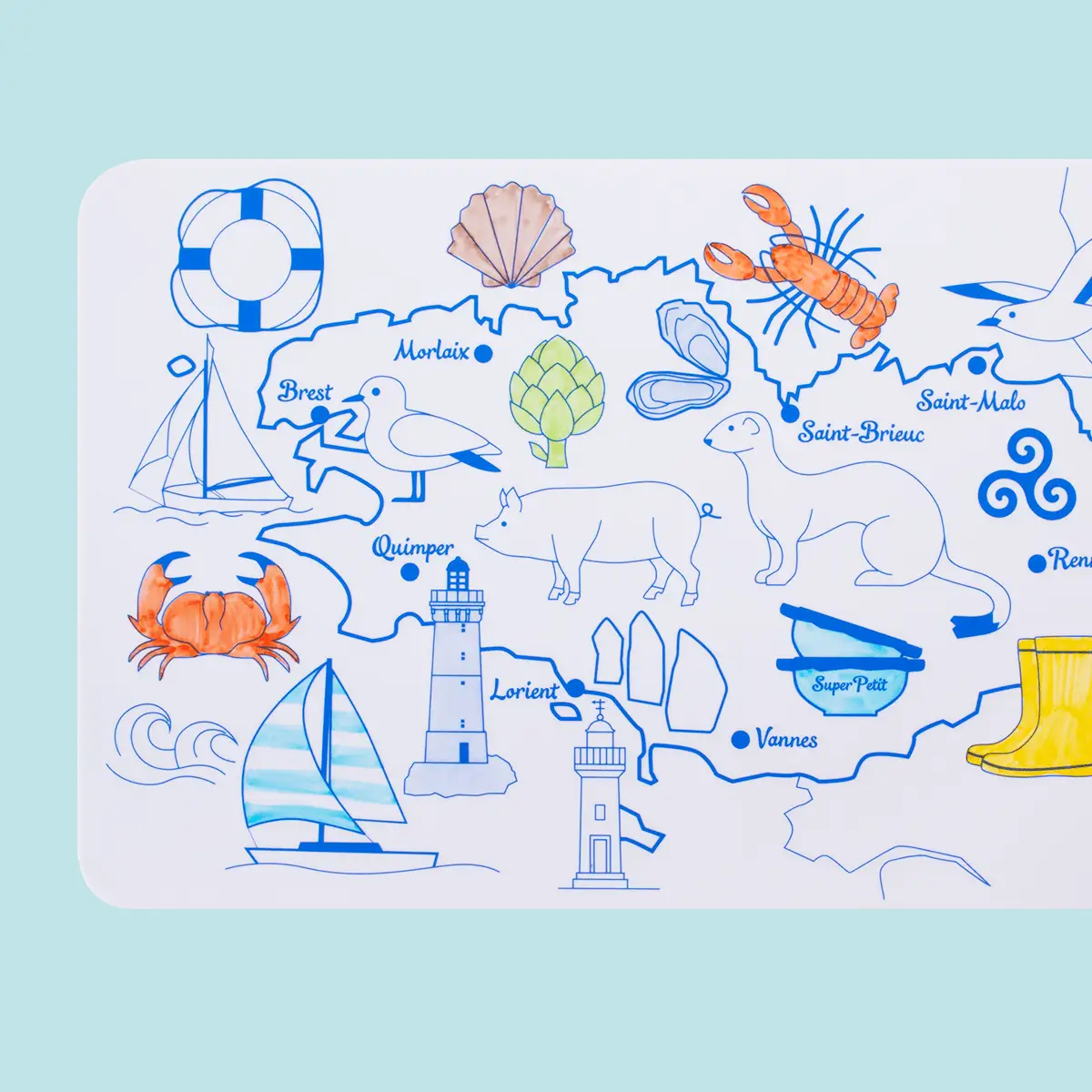 BRETAGNE-Mini Playmat by SuperPetit