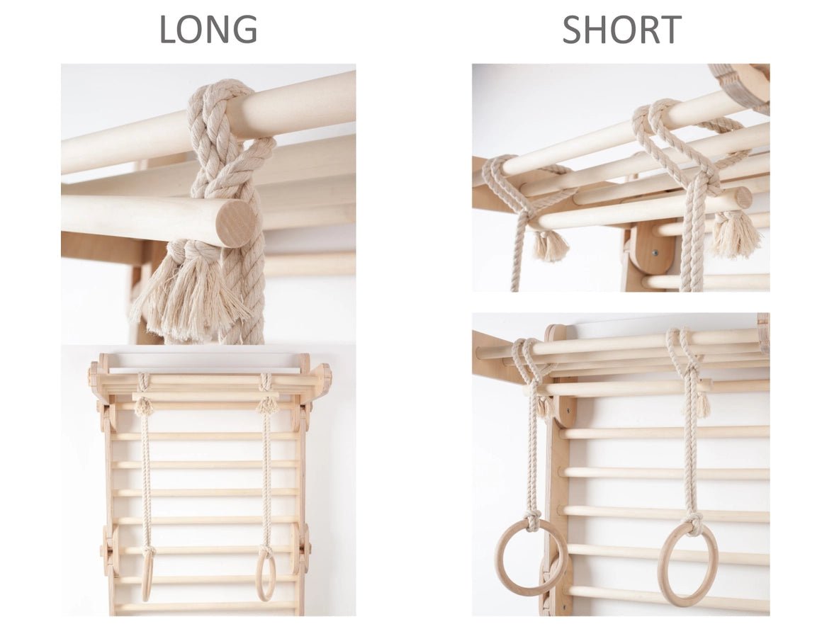 Anneaux de Gym et Barre Trapézoïdale Happymoon - Équipement de Gymnastique - Jeu de motricité enfant - Happymoon - myplayground