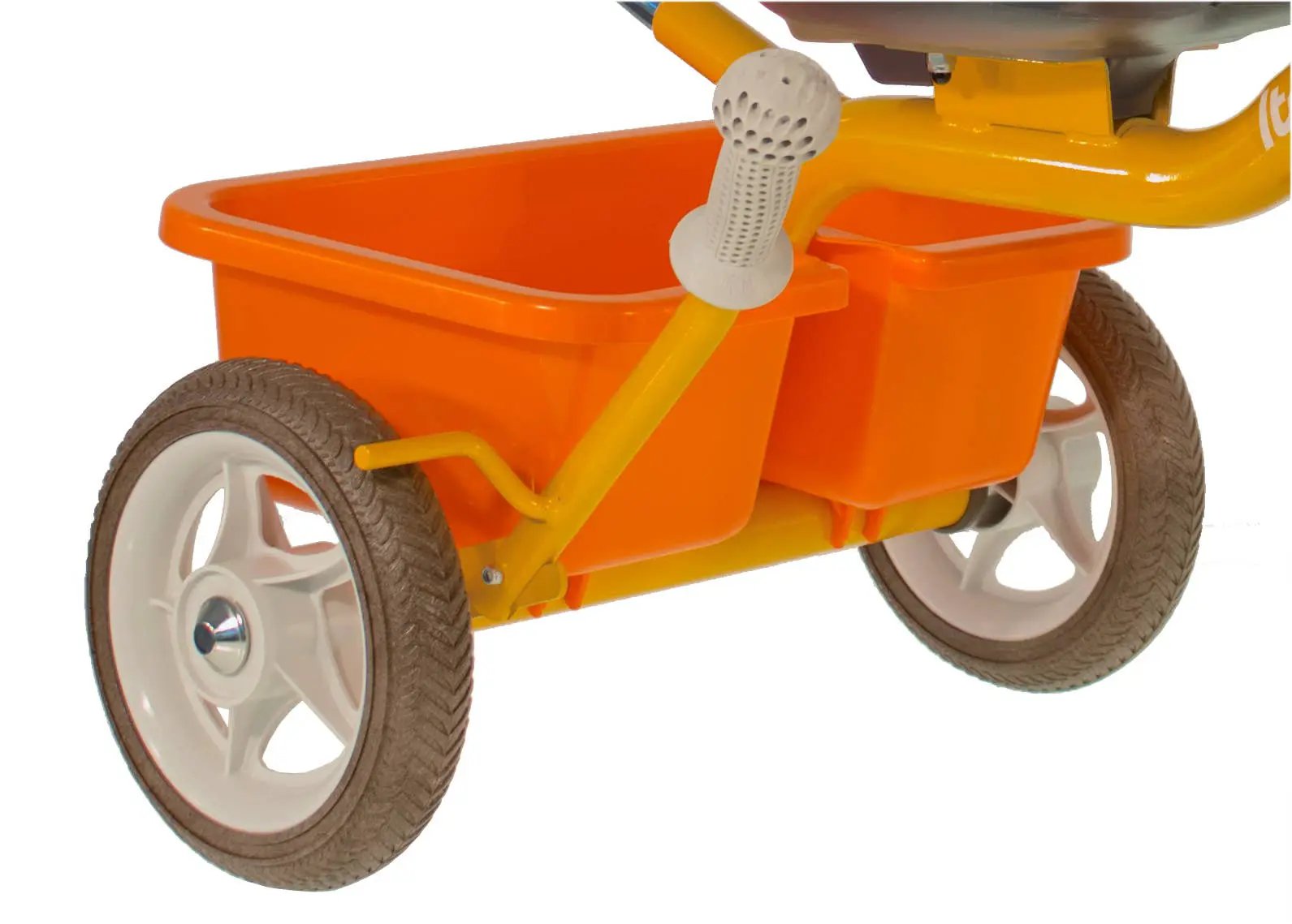 Tricycle Passager Road Work Orange Italtrike Robuste Châssis Métal Guidon Chromé Roues Gomme Pour Enfant 2 À 5 Ans by Italtrike