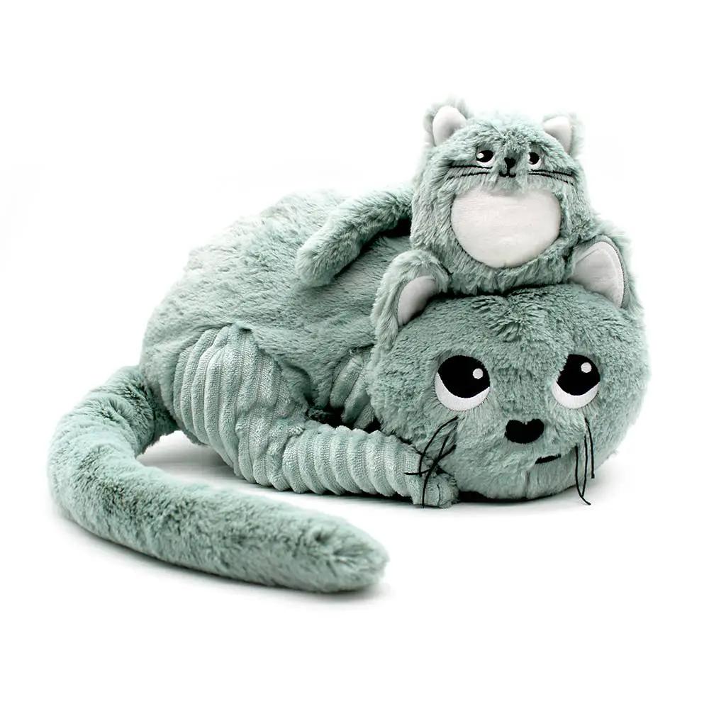 Chat en Peluche et Bébé à la Menthe / Les Ptipotos - Les Déglingos, France by Les Déglingos, France