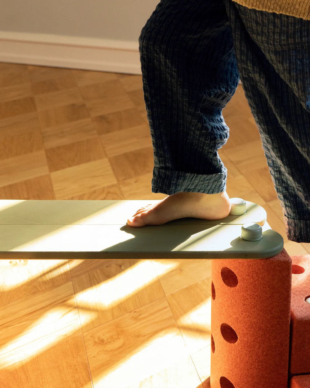 2x Poutres d'équilibre - Dusty Green - Modu - myplayground