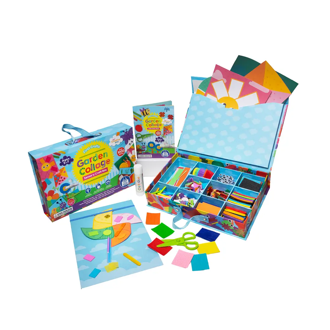 Boîte de bricolage sensorielle First Crafts Garden Collage - My Creative Box by My Creative Box