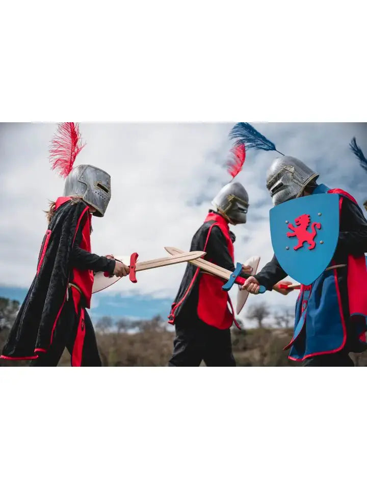 BOUCLIER KAMELOT L BLEU AVEC LION - Jeu de role pour enfants by KALID MEDIEVAL