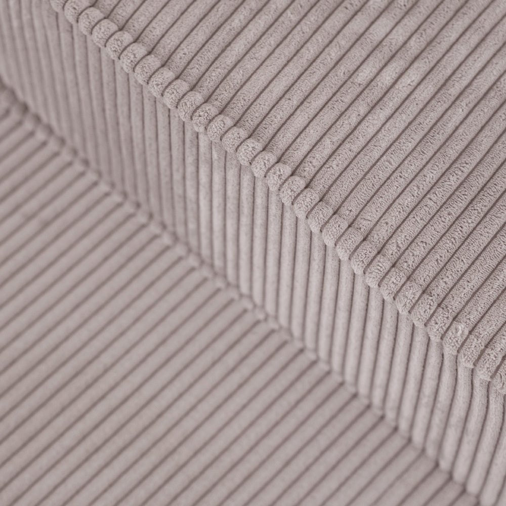 Chaise longue enfant, 150x60x25 cm, velours côtelé beige premium - Plush Nest - myplayground