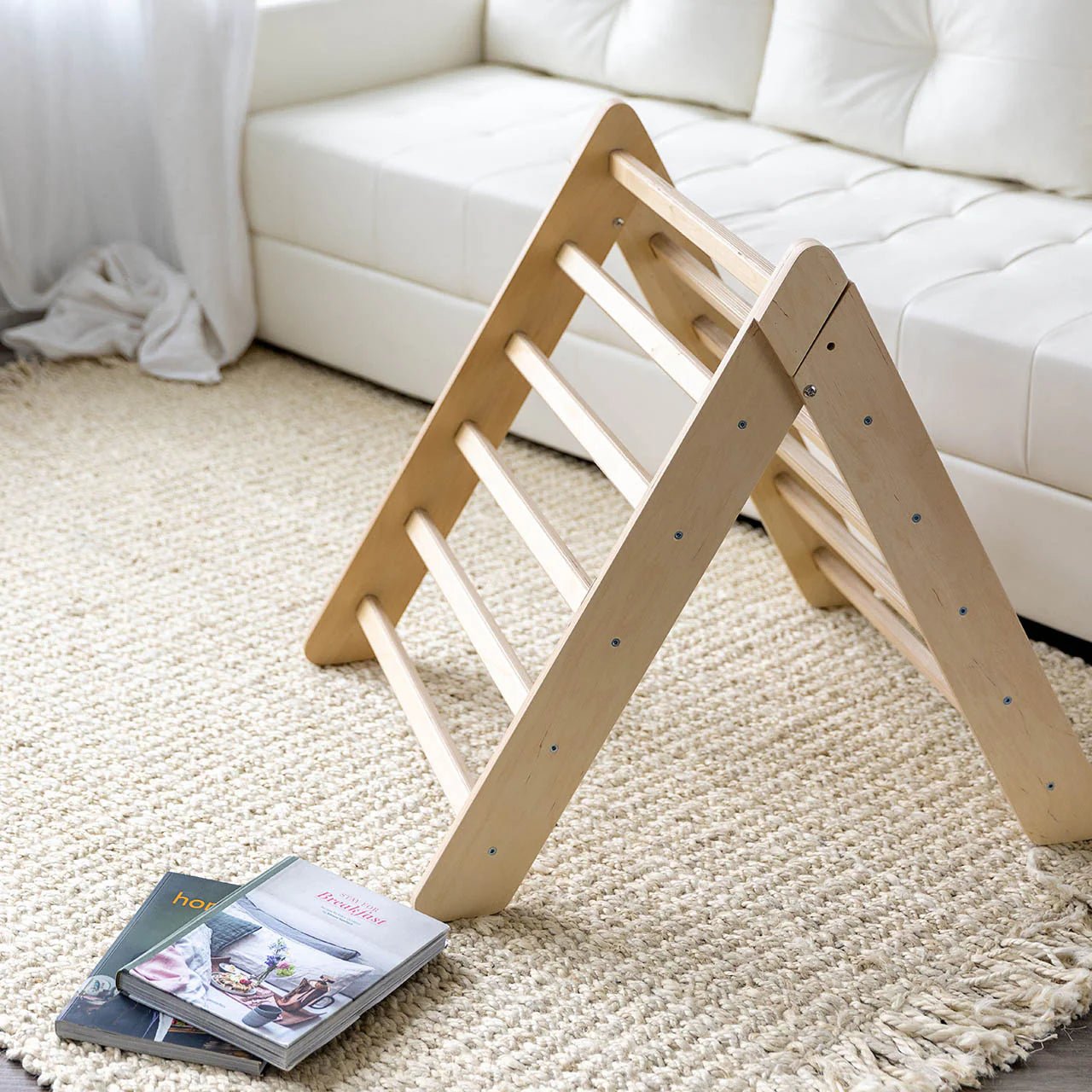 Triangle de Motricité Pikler - couleur Nature, bois natura, 12 à 18 mois - BusyKids - myplayground