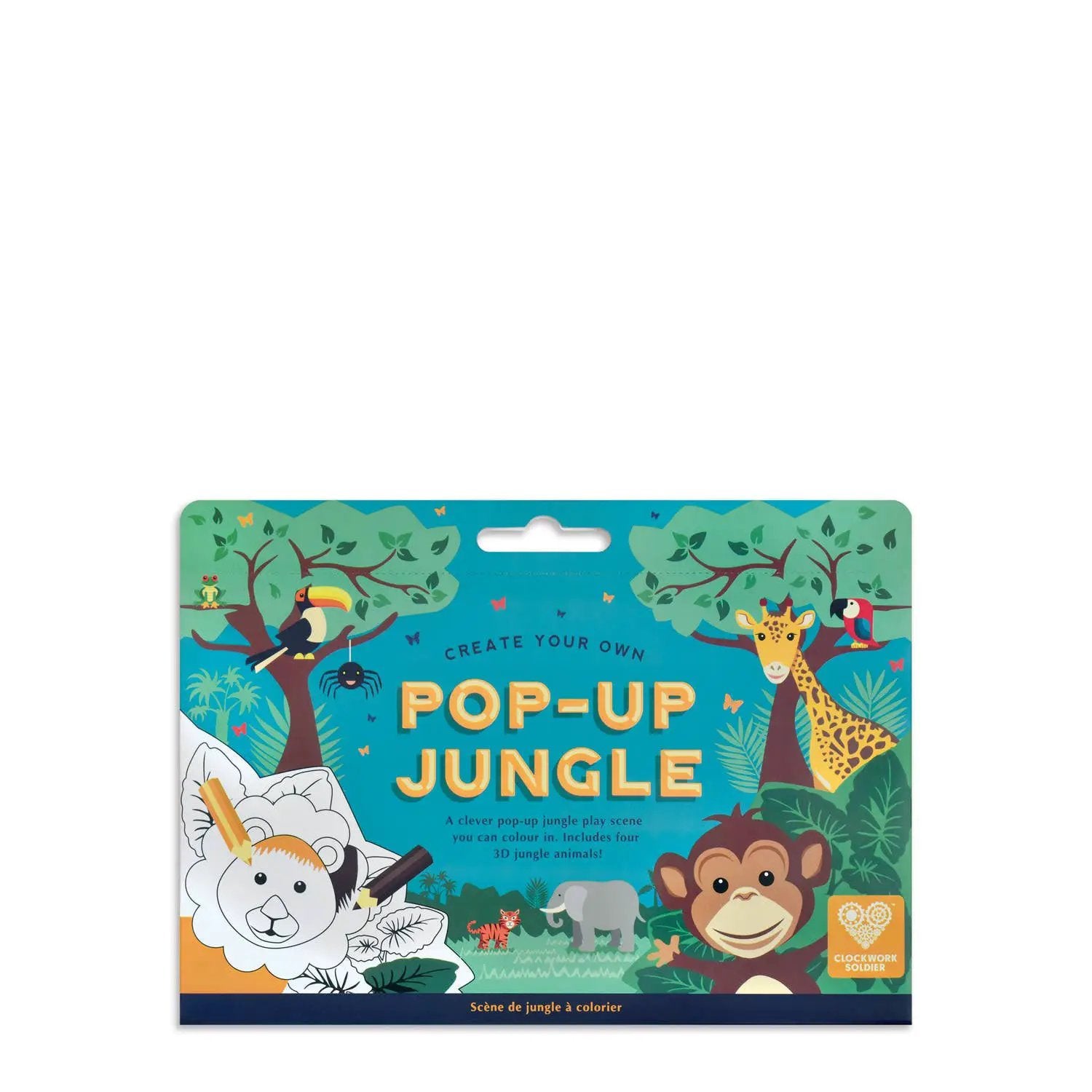 Pop-Up Jungle Coloriage Scène by Clockwork Soldier