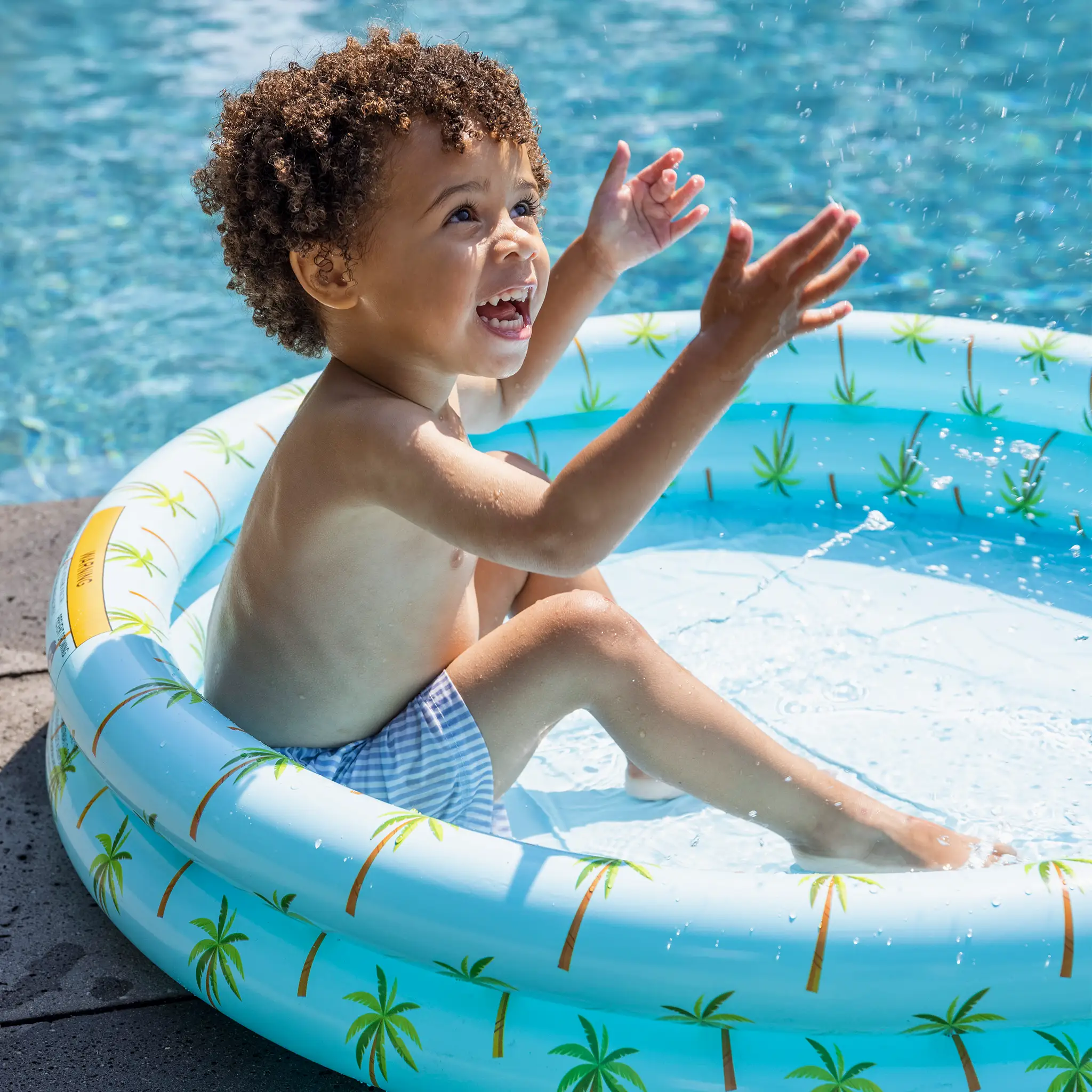Piscine pour enfant à imprimé palmier - 100cm - Swim Essentials by Swim Essentials