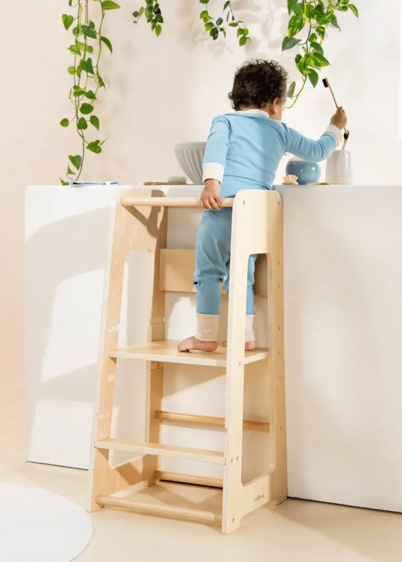 Nouvelle tour éducative en bois naturel - Coco Village by Coco Village