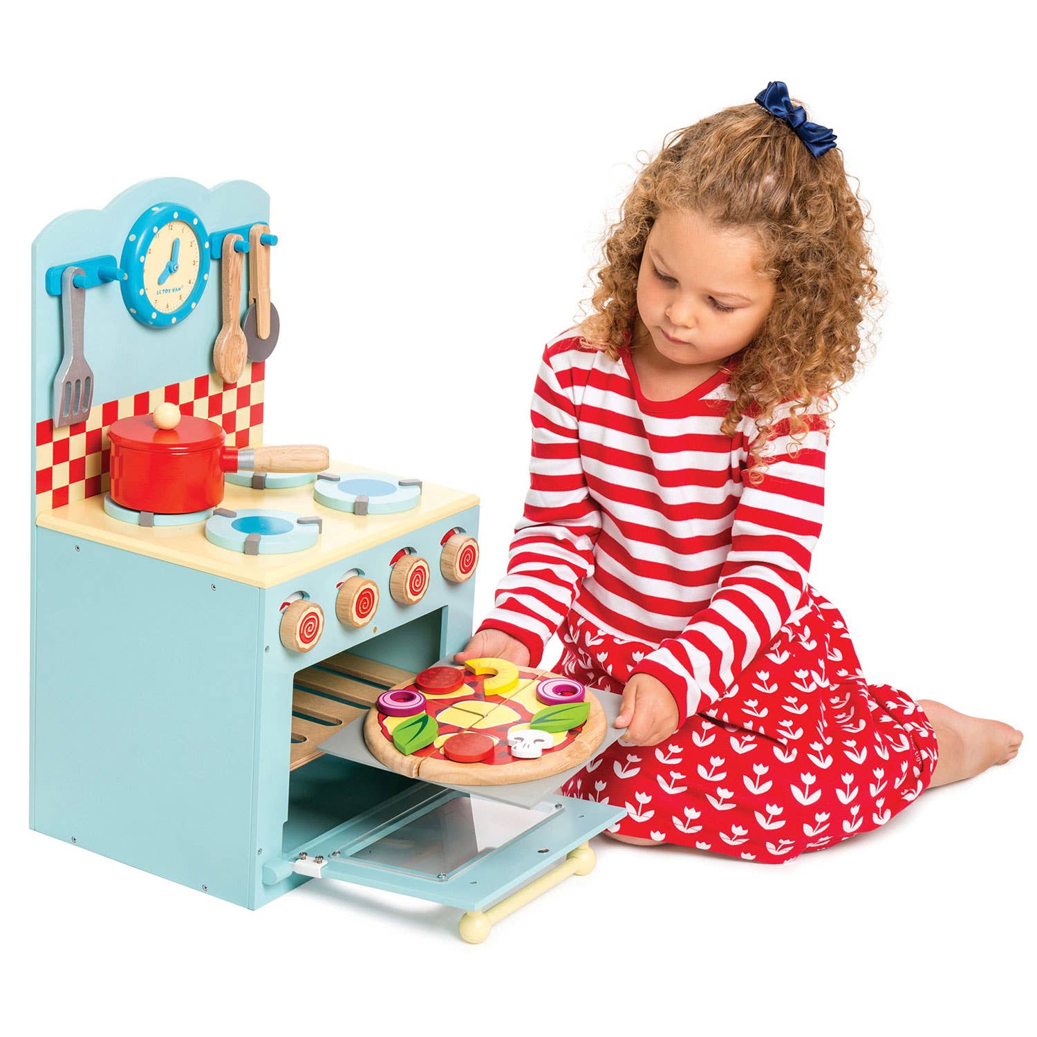 Four et plaque de cuisson bleus - Jeu Montessori enfant - myplayground