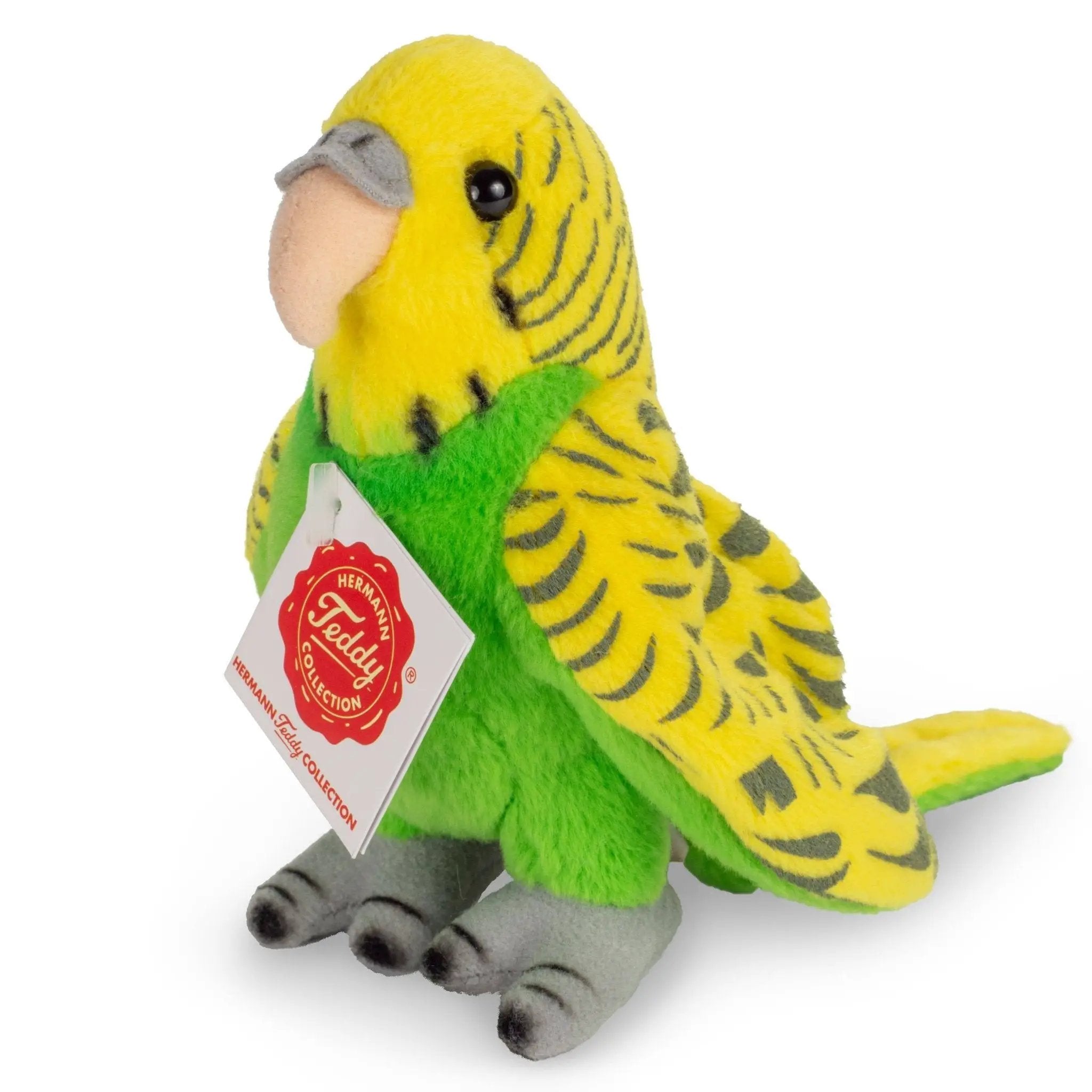 Perruche verte 13 cm - peluche - peluche by Teddy Hermann