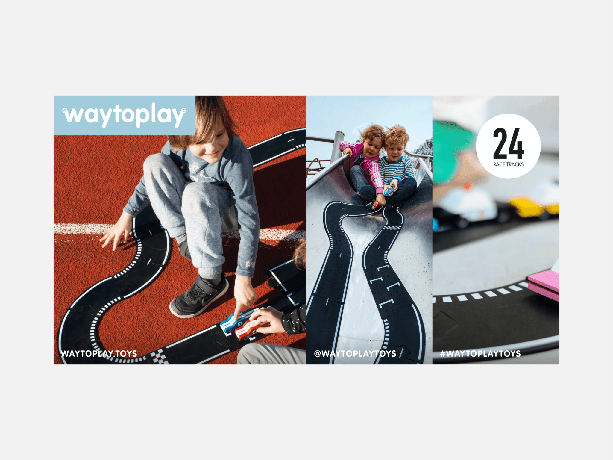 Grande piste de course de jouets flexibles - Grand Prix - myplayground