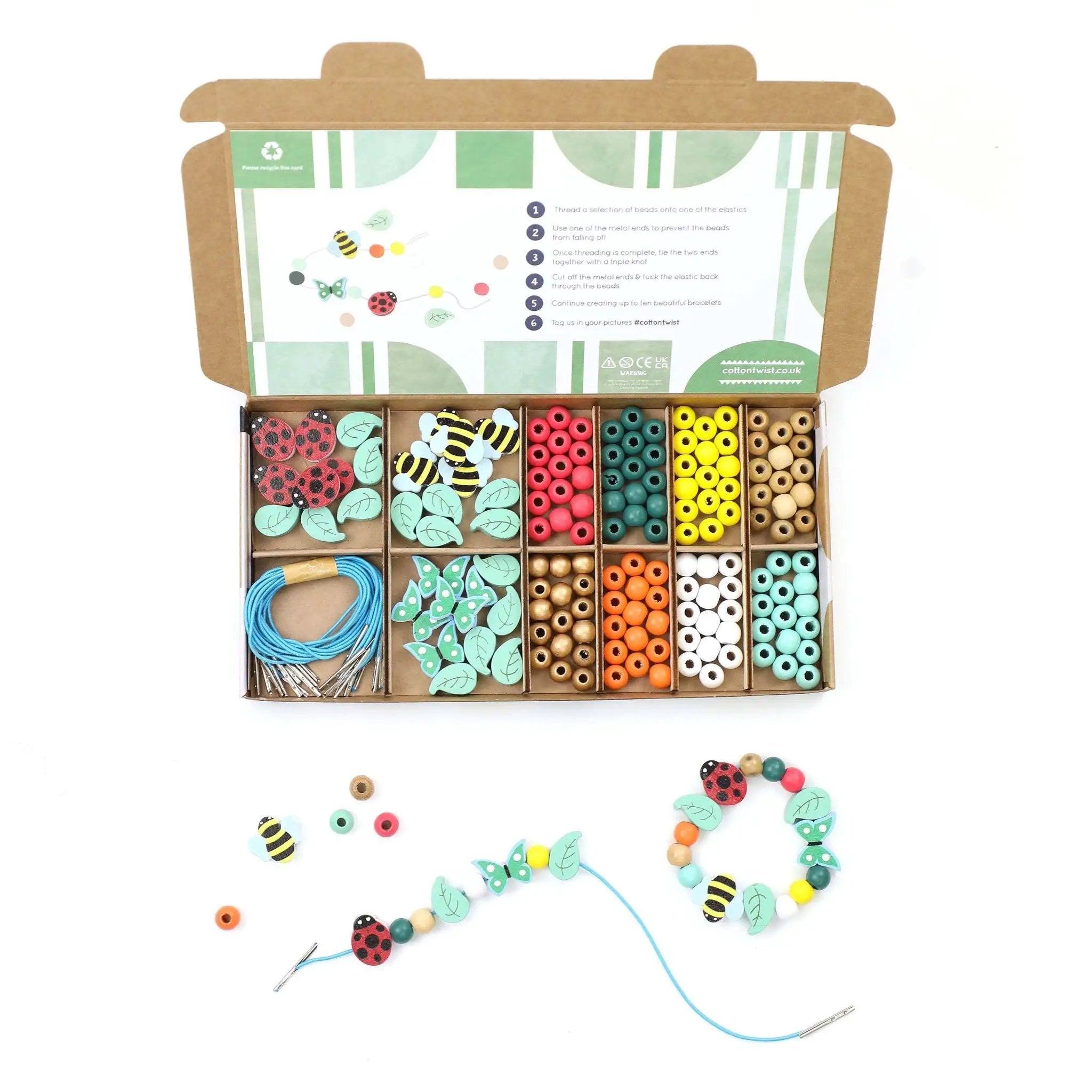 Kit de fabrication de bracelets Minibeast by Cotton Twist