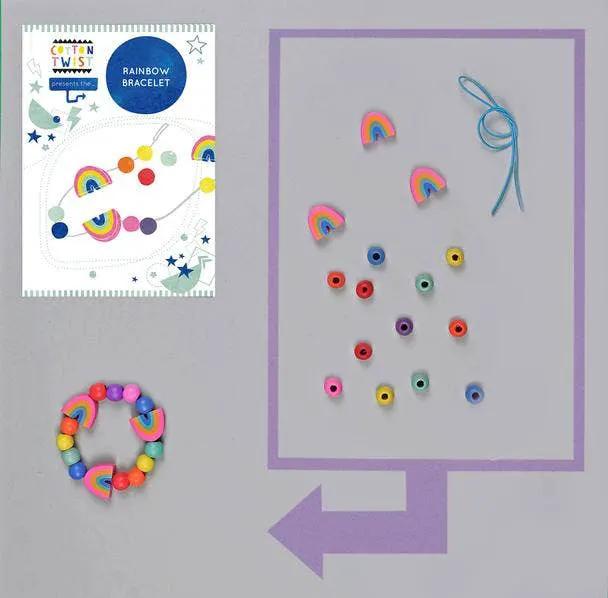 Faites votre propre bracelet arc-en-ciel by Cotton Twist