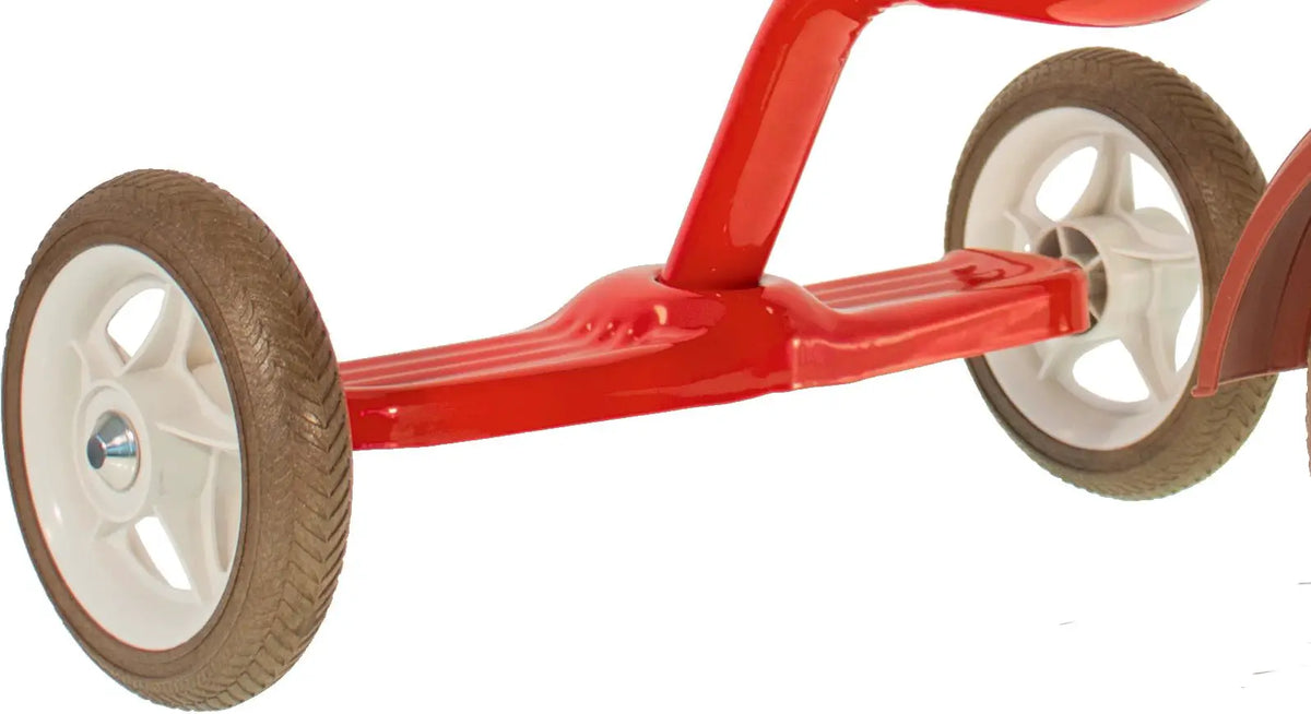 Tricycle Italtrike Super Touring Rouge Pour Enfants 2 À 5 Ans Métal Robuste Guidon Chromé Roues Gomme by Italtrike