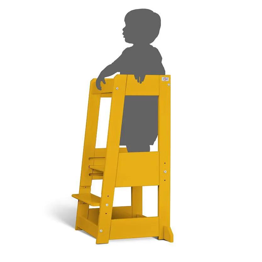tiSsi® learning tower FELIX beech sunflower YELLOW by tiSsi ® Familie beginnt mit uns™