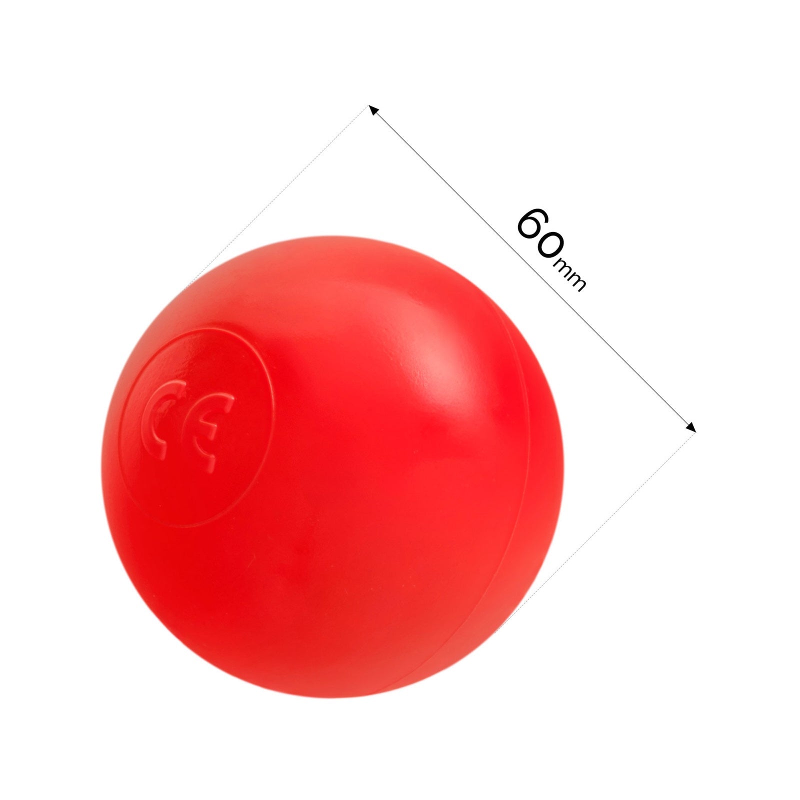 Boule de piscine à balles - 6 cm, rouge - Plush Nest - Misioo by Misioo