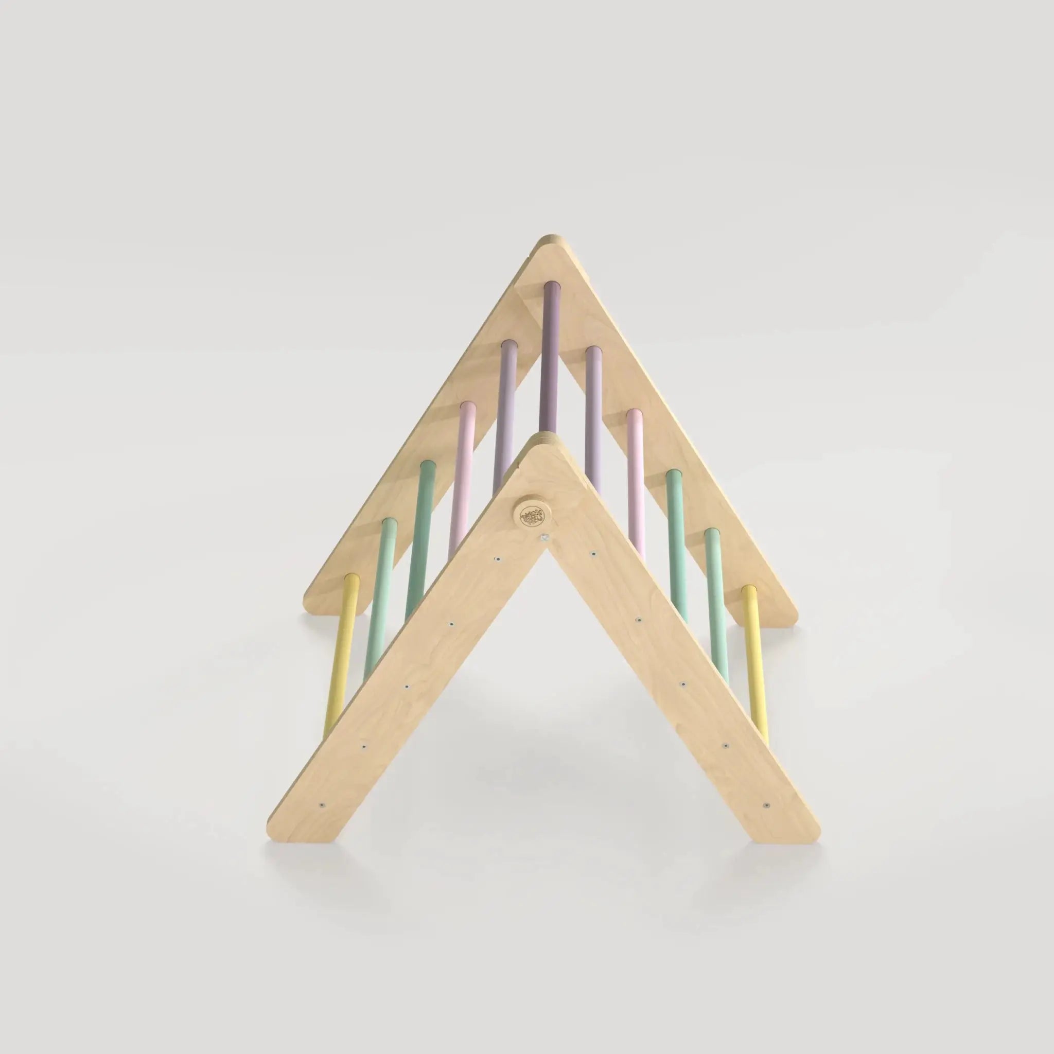 Triangle de Motricité Pikler - pastel, bois natura, 12 à 18 mois - BusyKids by BusyKids