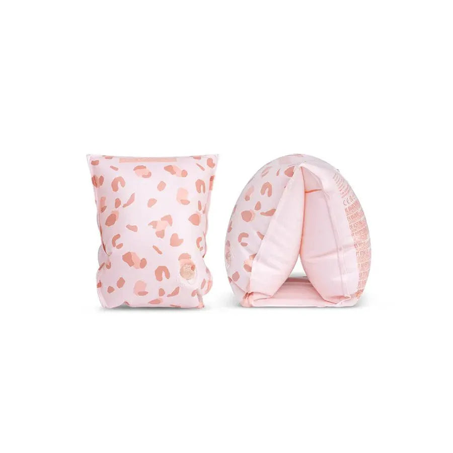 Brassards imprimé léopard - 0 à 2 ans, rose - Swim Essentials by Swim Essentials