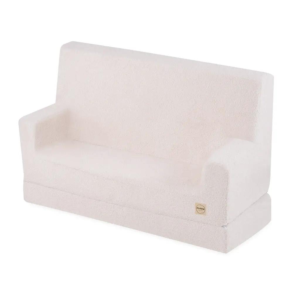 Canapé Foldie avec accoudoirs - Agneau crème, confortable - Plush Nest by Misioo