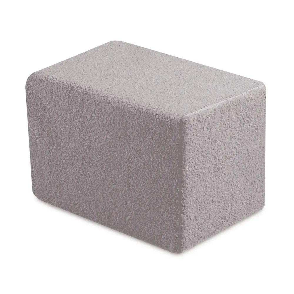 Château de terrain de jeu avec piscine +150 balles (perle, argent) – Peau de mouton grise –Plush Nest by Misioo