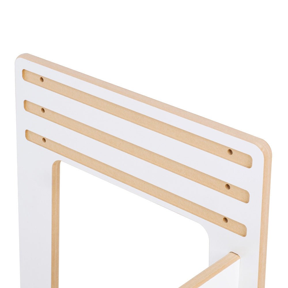 Chaise bébé avec table assortie - bois blanc, ensemble table et chaise enfant - Plush Nest - myplayground