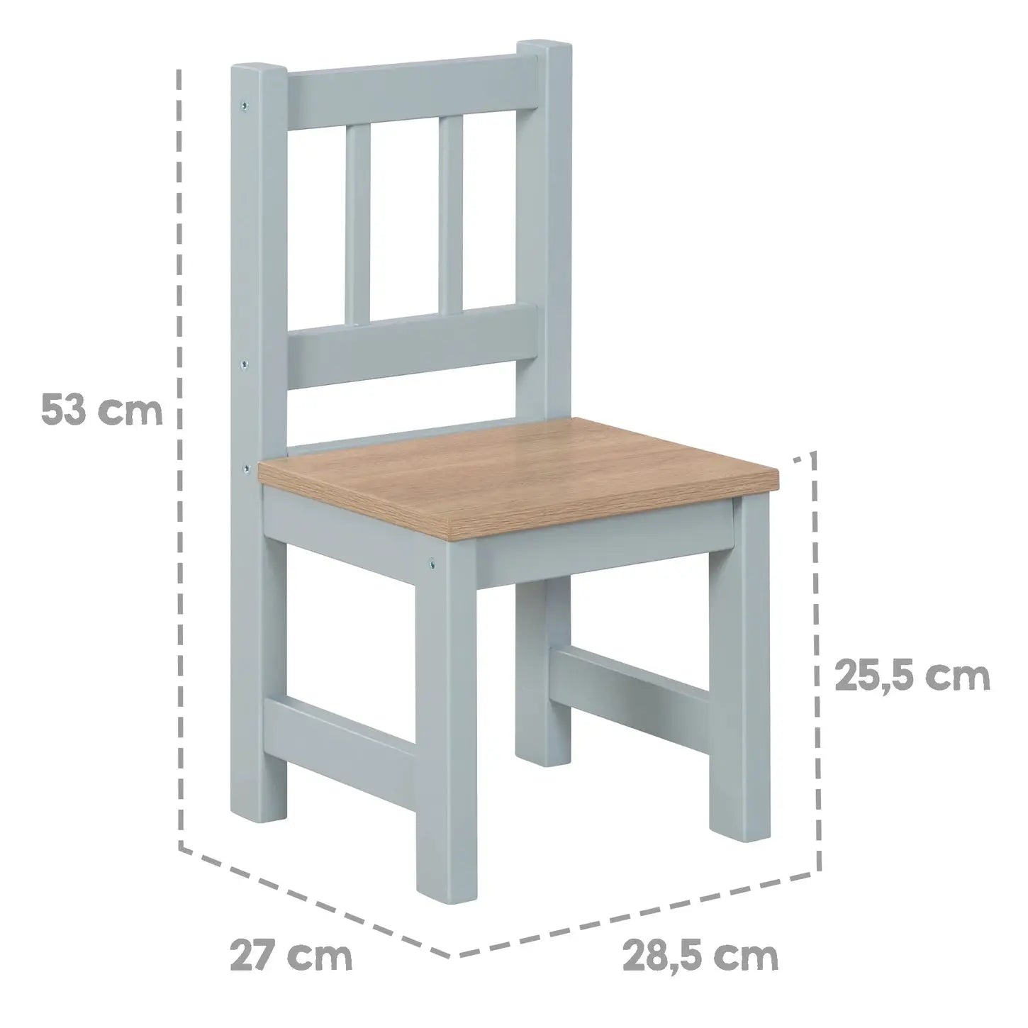 ROBA | Ensemble de sièges pour enfants en bois - 2 chaises et 1 table. Dès 18 mois. by ROBA