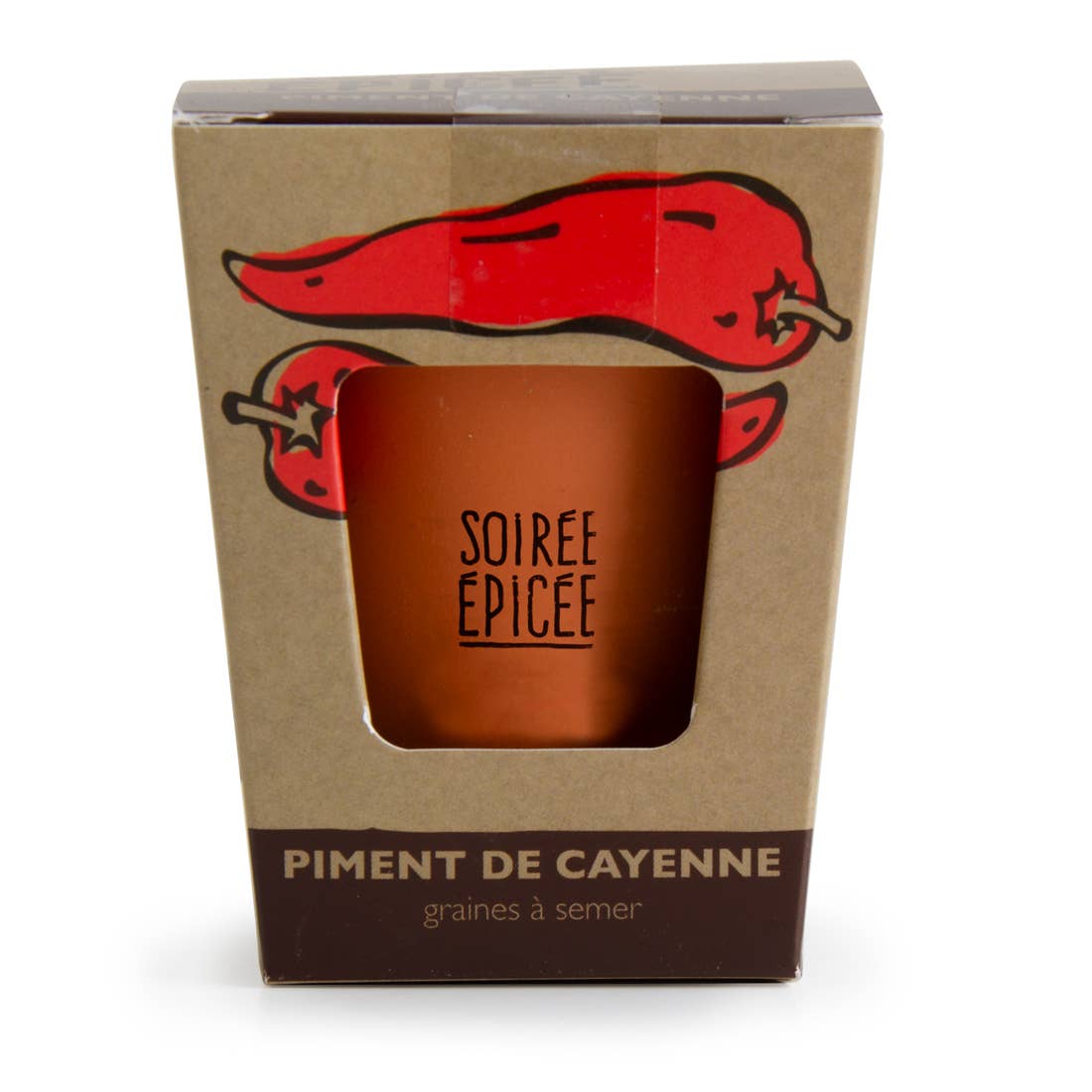 Kit message Soirée Epicée - Piment de Cayenne - Kit créatif de jardinage - myplayground
