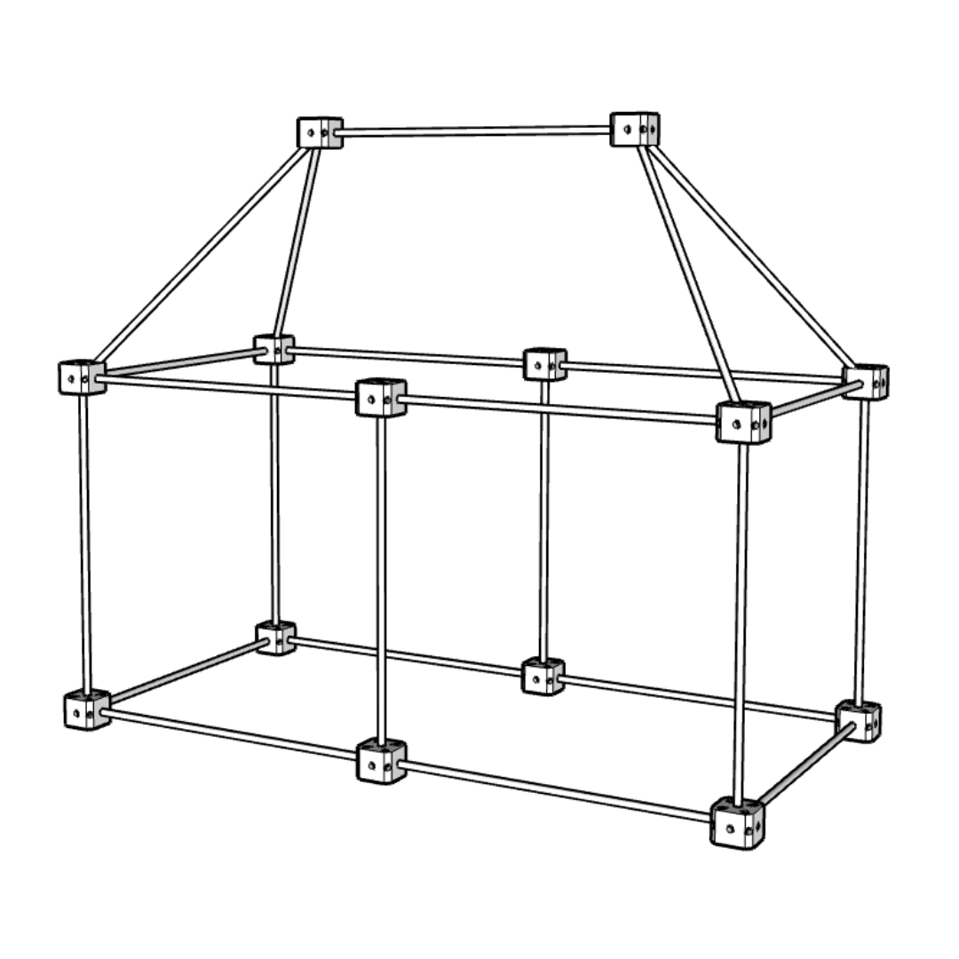 1001 Cabanes – Pack Libellule – 43 pièces avec toiles en tissu - myplayground