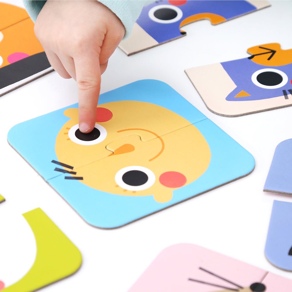 Puzzle Moitiés de Voyage - Visages - Banana Panda - myplayground