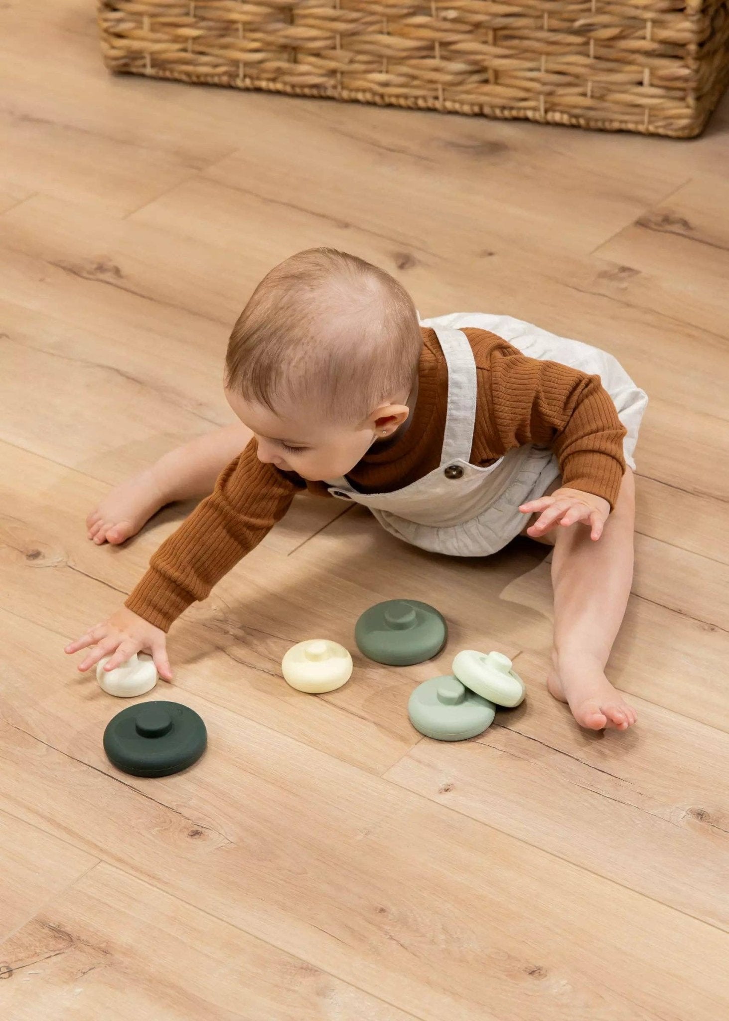 Ensemble de 6 anneaux empilables en silicone - Coco Village - myplayground